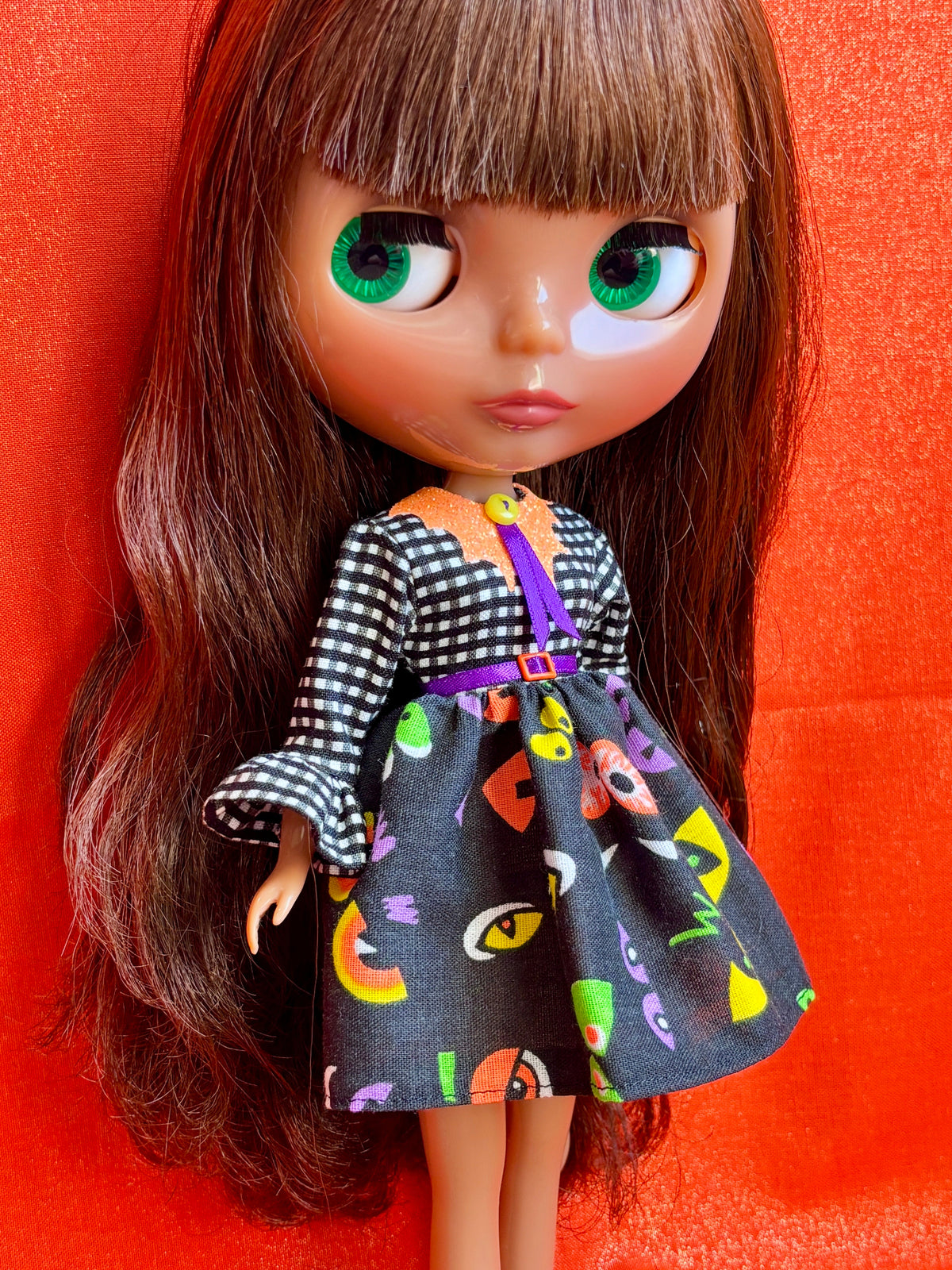 All Eyes On Me Bat Collar Ruffle Sleeve Dress