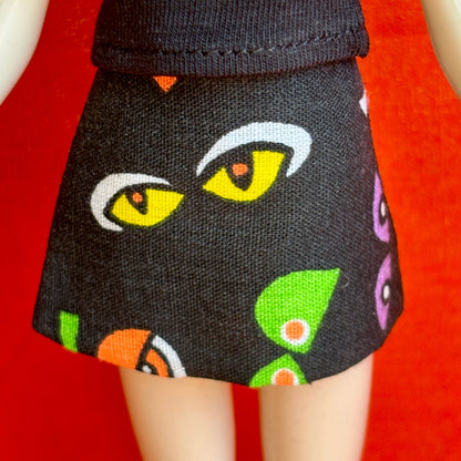 All Eyes On Me Mod Mini Skirt