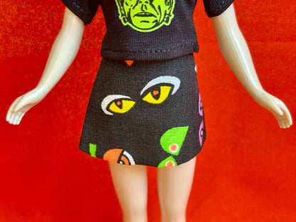 All Eyes On Me Mod Mini Skirt