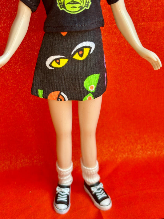 All Eyes On Me Mod Mini Skirt