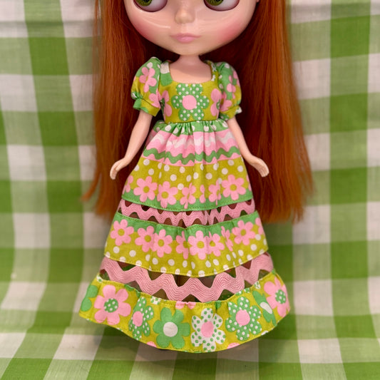 Daisies A Plenty Ric-Rac Maxi Dress