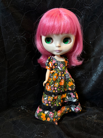 Dark Garden Ric-Rac Maxi Dress