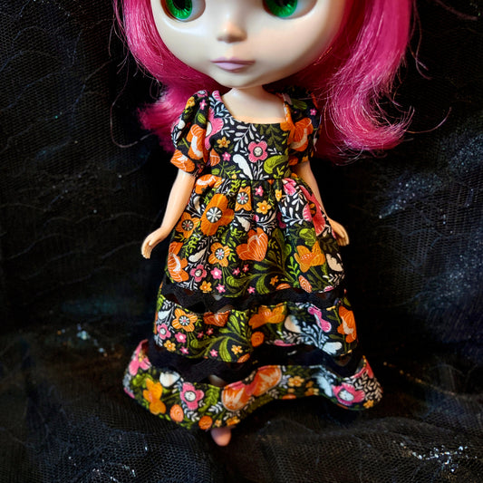 Dark Garden Ric-Rac Maxi Dress