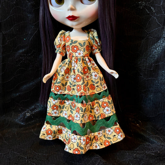 Lil' Pumpkin Ric-Rac Maxi Dress