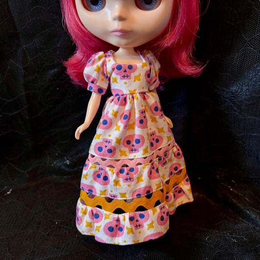 Fiesta de Calavera Ric-Rac Maxi Dress