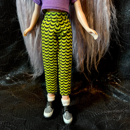Spooky Spirit Green Beatnik Baby Pants
