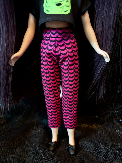 Spooky Spirit Purple Beatnik Baby Pants