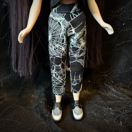 Spiderweb Glow in the Dark Beatnik Baby Pants