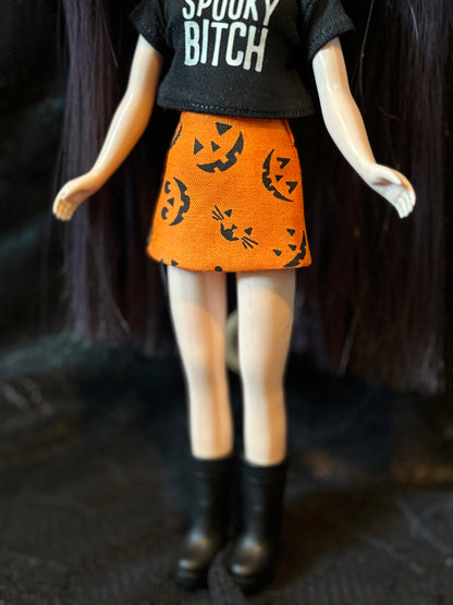 Cutie O' Lanterns Mod Mini Skirt