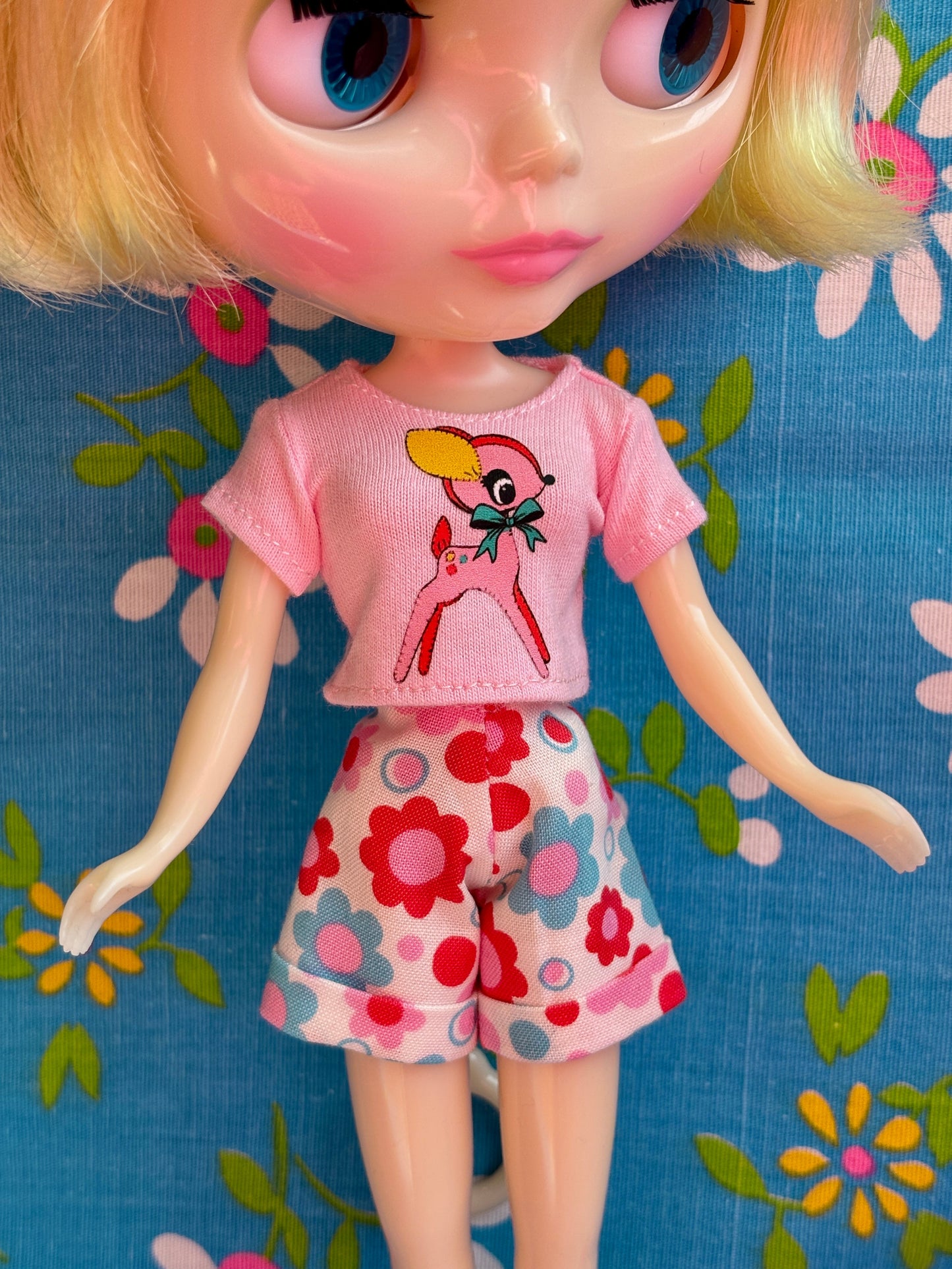 Mod Floral N' Dots Cuffed Cutie Shorts