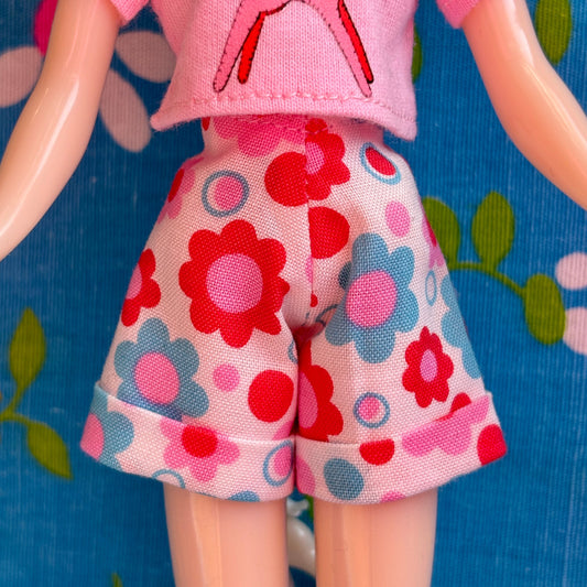 Mod Floral N' Dots Cuffed Cutie Shorts