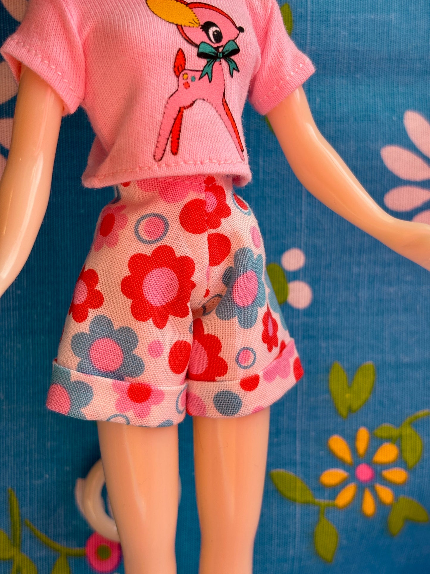 Mod Floral N' Dots Cuffed Cutie Shorts