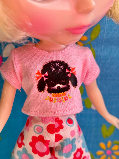 Poodle Cutie Crop Tee for Blythe