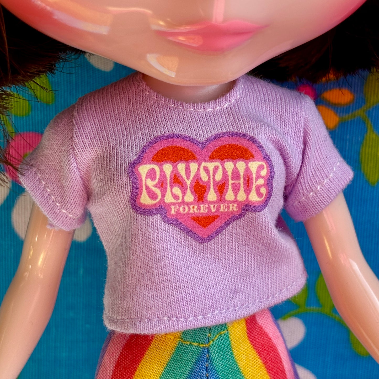 Blythe Forever Purple Crop Tee for Blythe