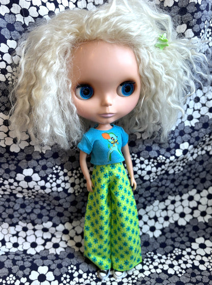 Green Lazy Daisy Wide Leg Pants