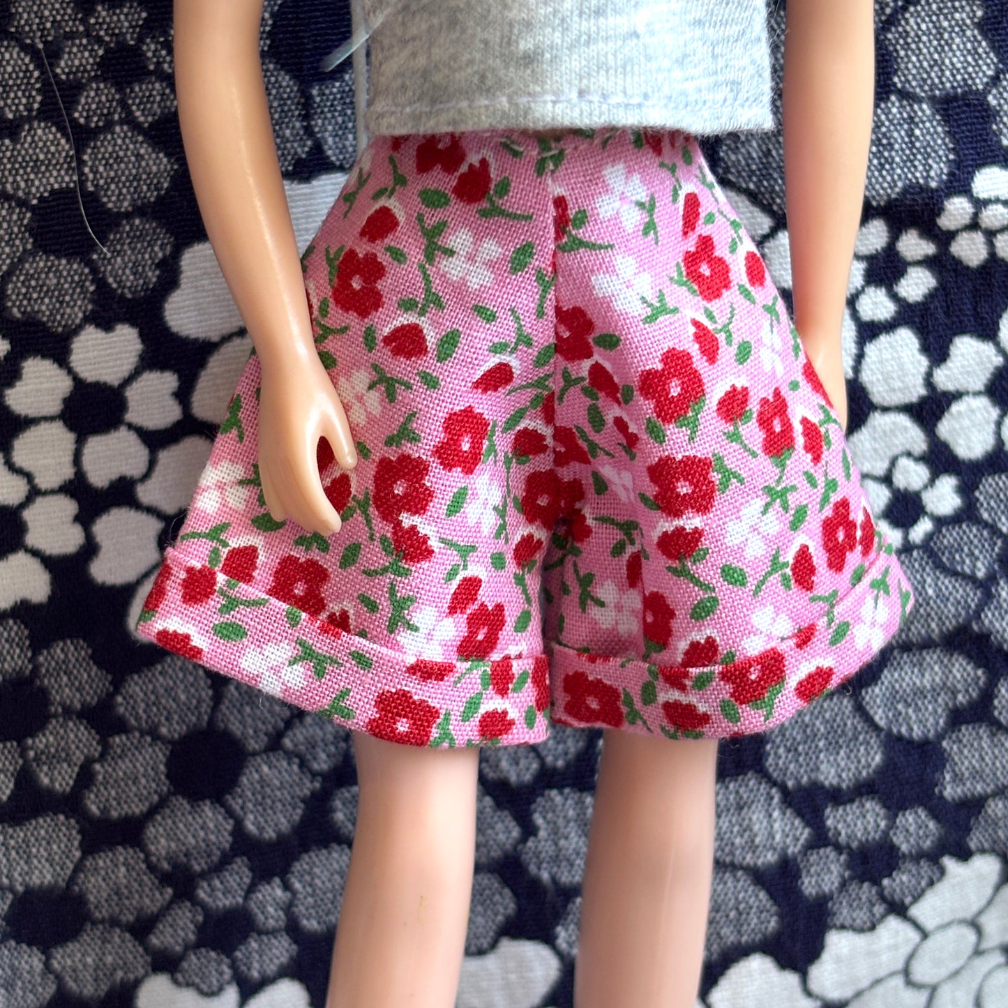 Pink Floral Cuffed Cutie Shorts
