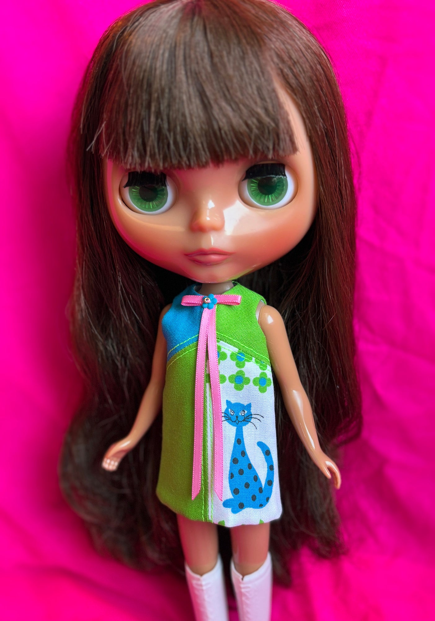 What's New Pussycat? Color Block Mod Shift Mini Dress