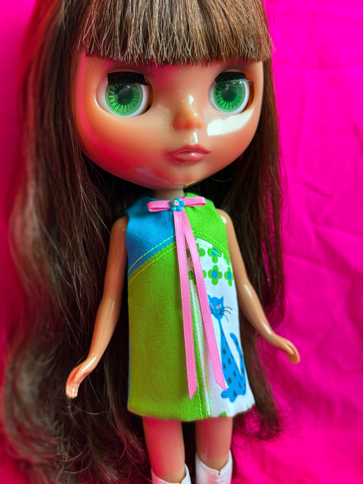 What's New Pussycat? Color Block Mod Shift Mini Dress