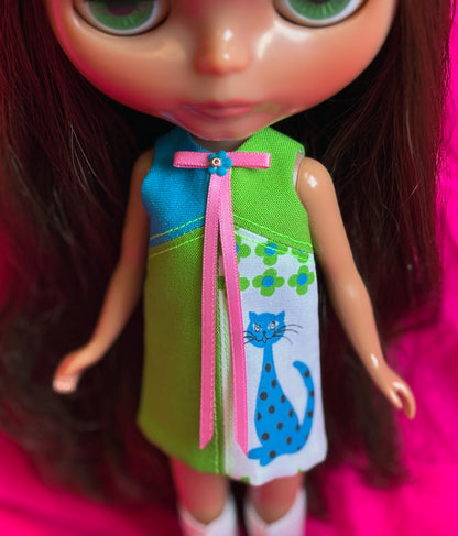 What's New Pussycat? Color Block Mod Shift Mini Dress