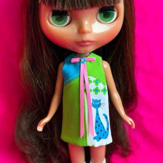 What's New Pussycat? Color Block Mod Shift Mini Dress