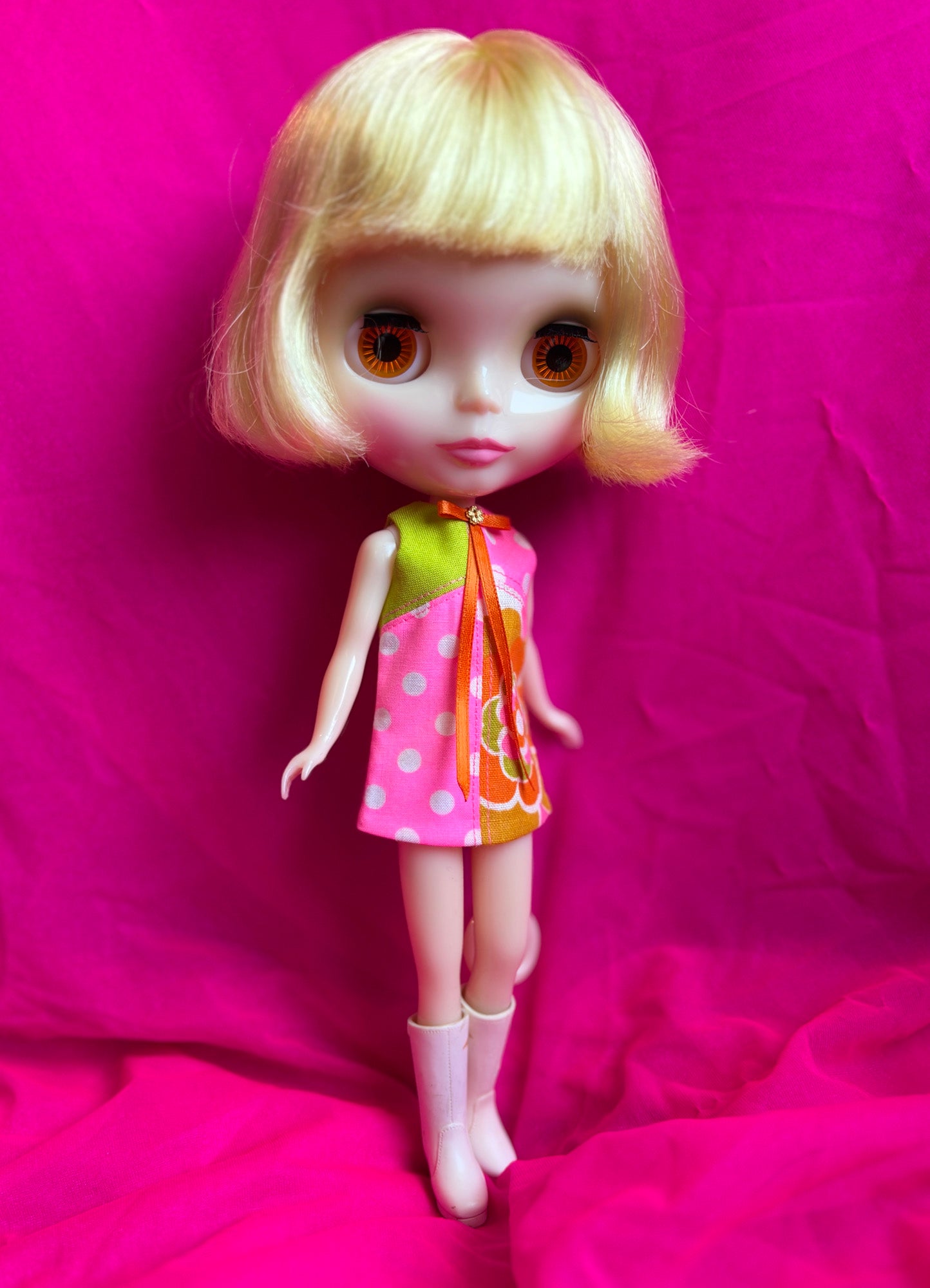 Make Me A Bouquet Color Block Mod Shift Mini Dress
