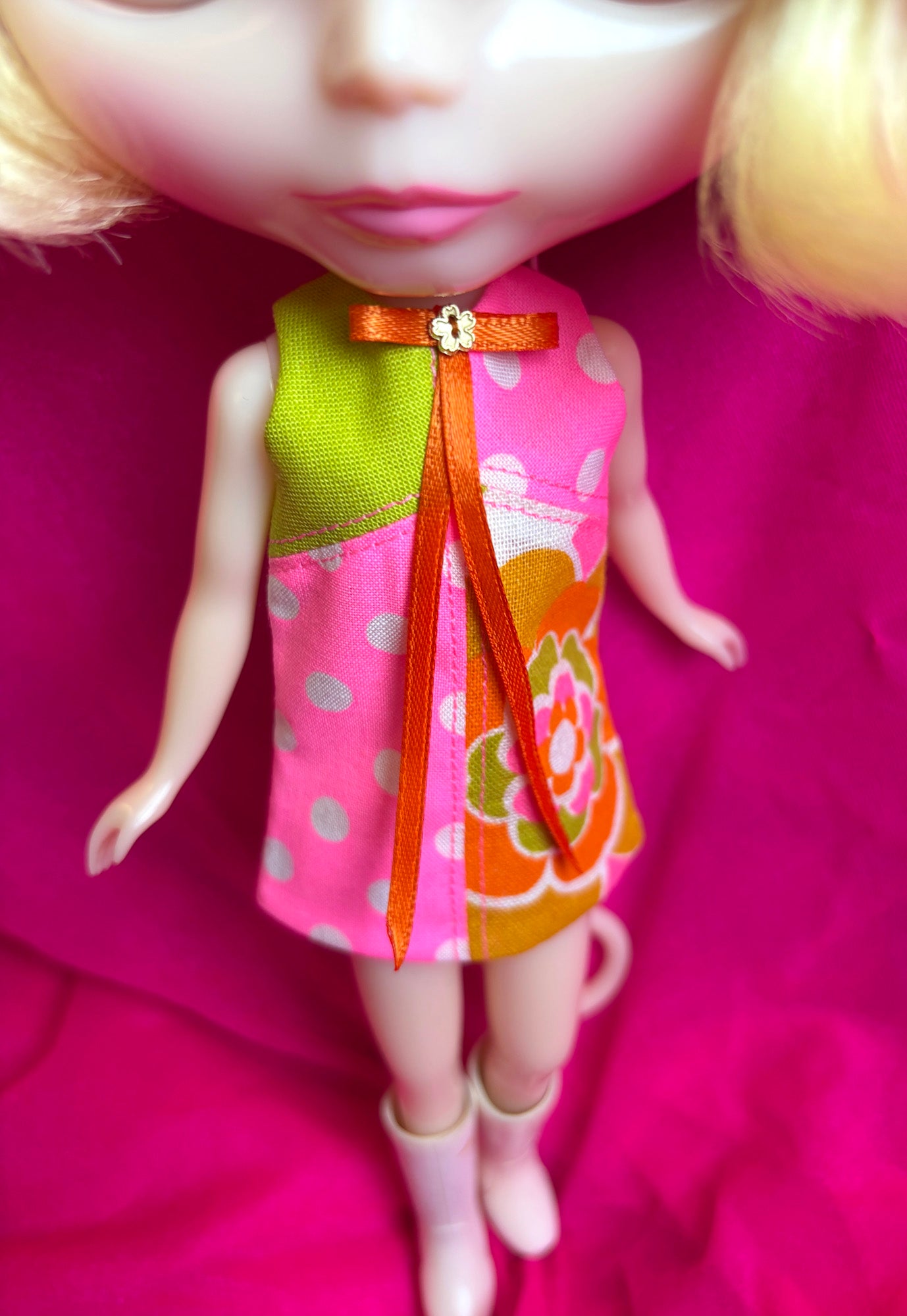 Make Me A Bouquet Color Block Mod Shift Mini Dress