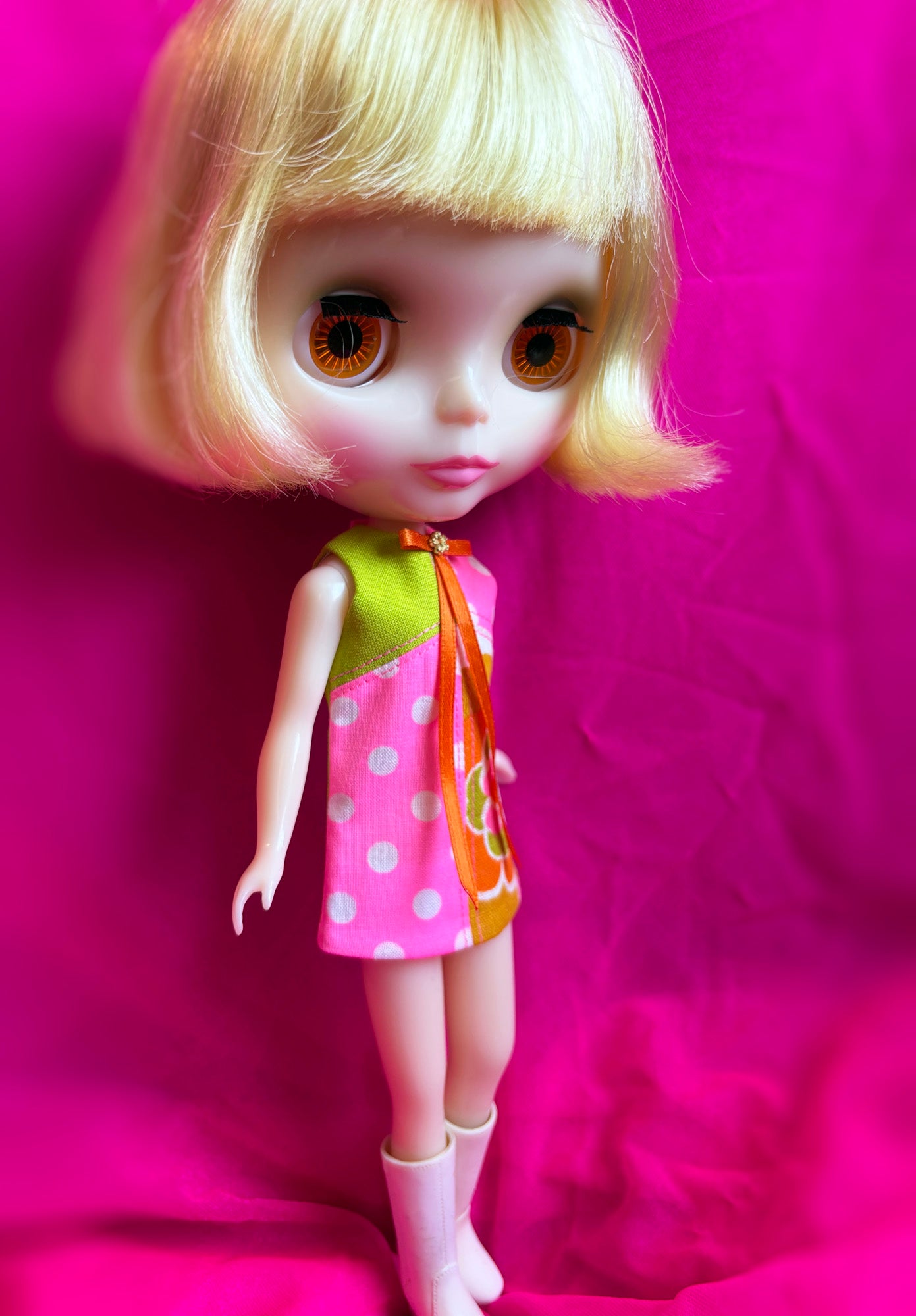 Make Me A Bouquet Color Block Mod Shift Mini Dress