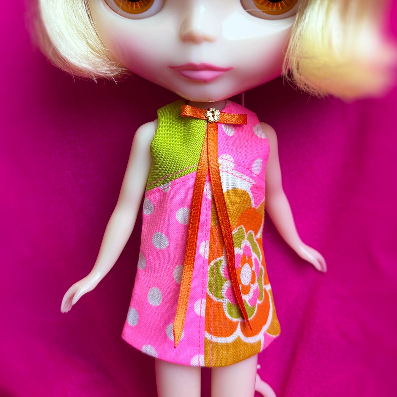 Make Me A Bouquet Color Block Mod Shift Mini Dress