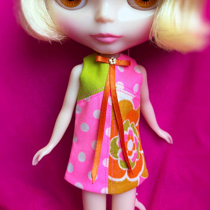 Make Me A Bouquet Color Block Mod Shift Mini Dress