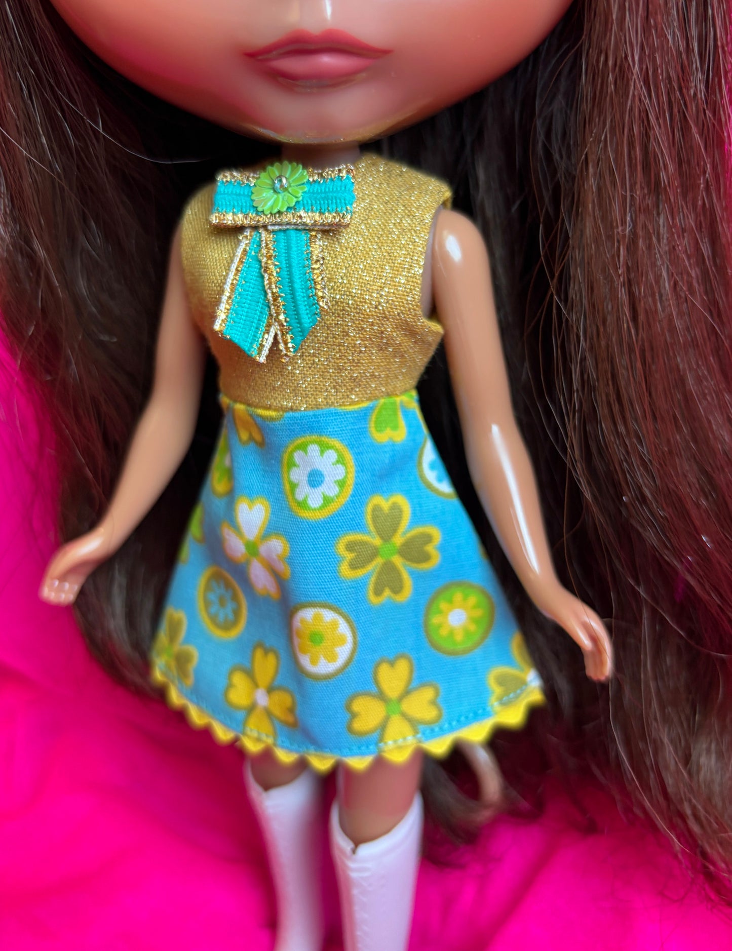 Heart of Gold Sparkle Mod Mini Dress