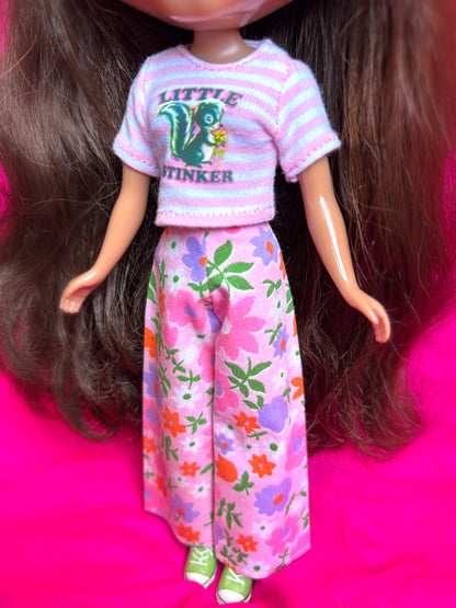 Flower Show Pink Wide Leg Pants
