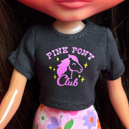 Pink Pony Club Chappell Roan Crop Tee for Blythe