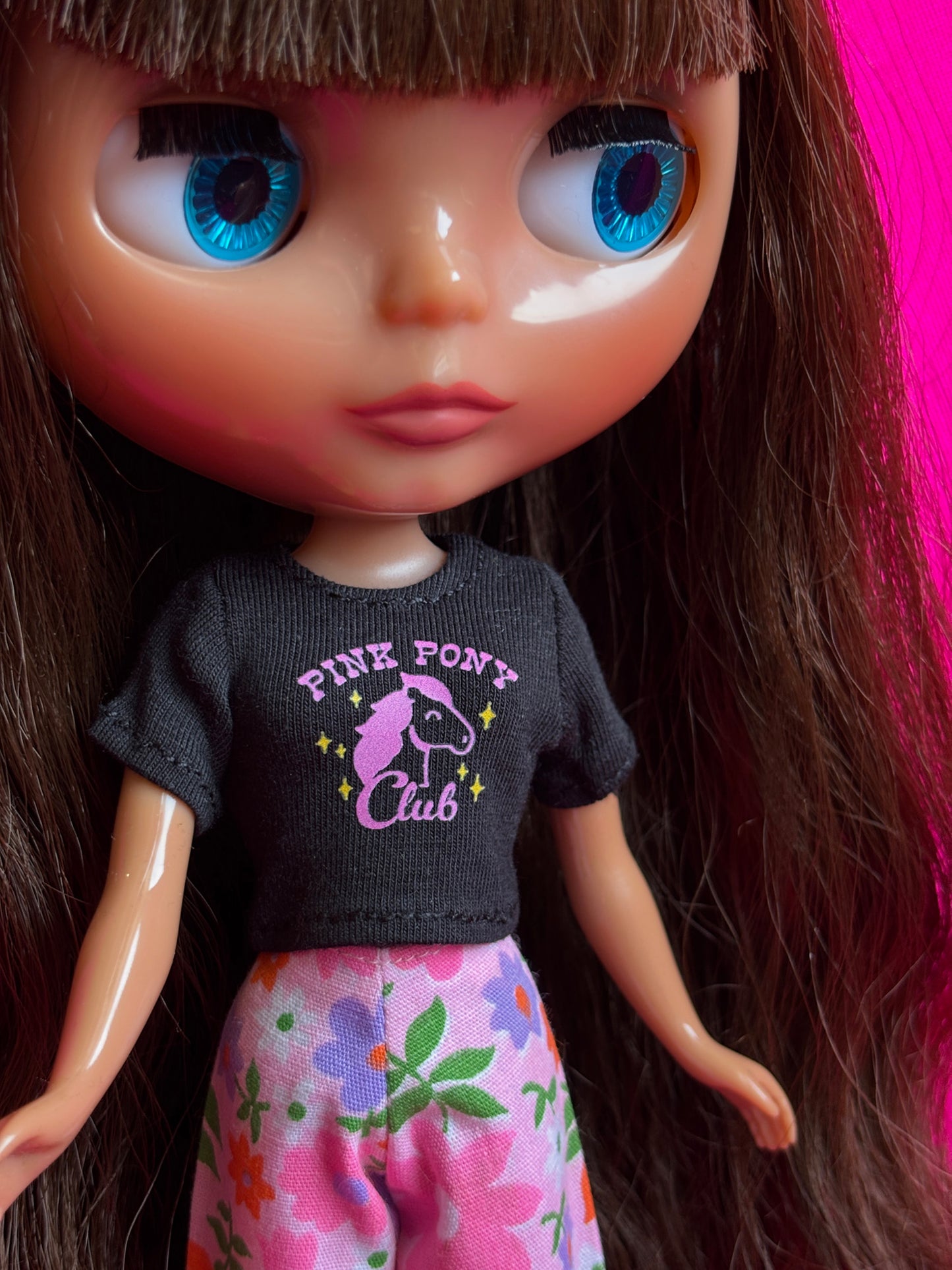 Pink Pony Club Chappell Roan Crop Tee for Blythe