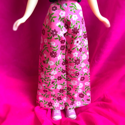 Bright Bouquet Hot Pink Wide Leg Pants