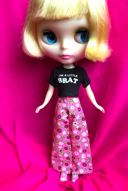 Bright Bouquet Hot Pink Wide Leg Pants