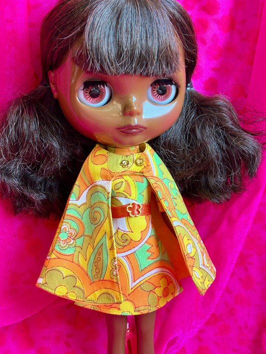 Groovin' Mod Vintage Dress & Cape Set