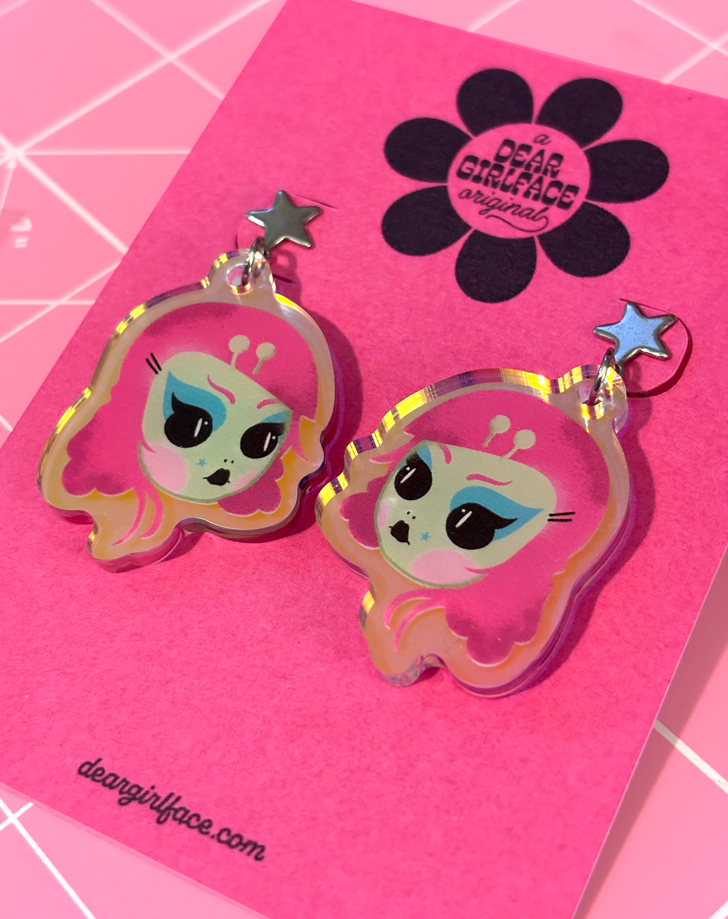 Space Babe Alien Blythe Earrings