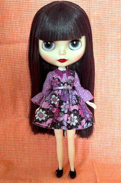 SAMPLE SALE Bats in the Belfry Ruffle Sleeve Dress