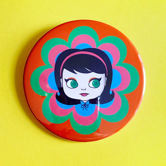 Bloomin' Goldie XL 3" Button or Magnet