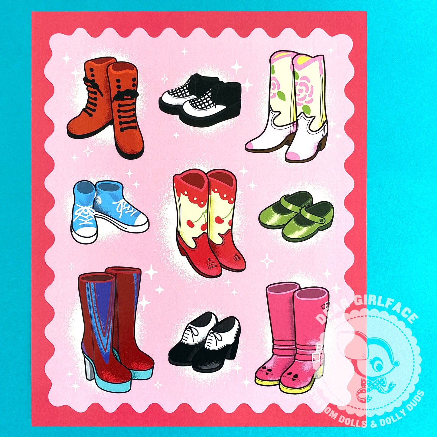 A Doll Can Never Have Too Many Shoes / Blythe Inspired 8x10 Art Print