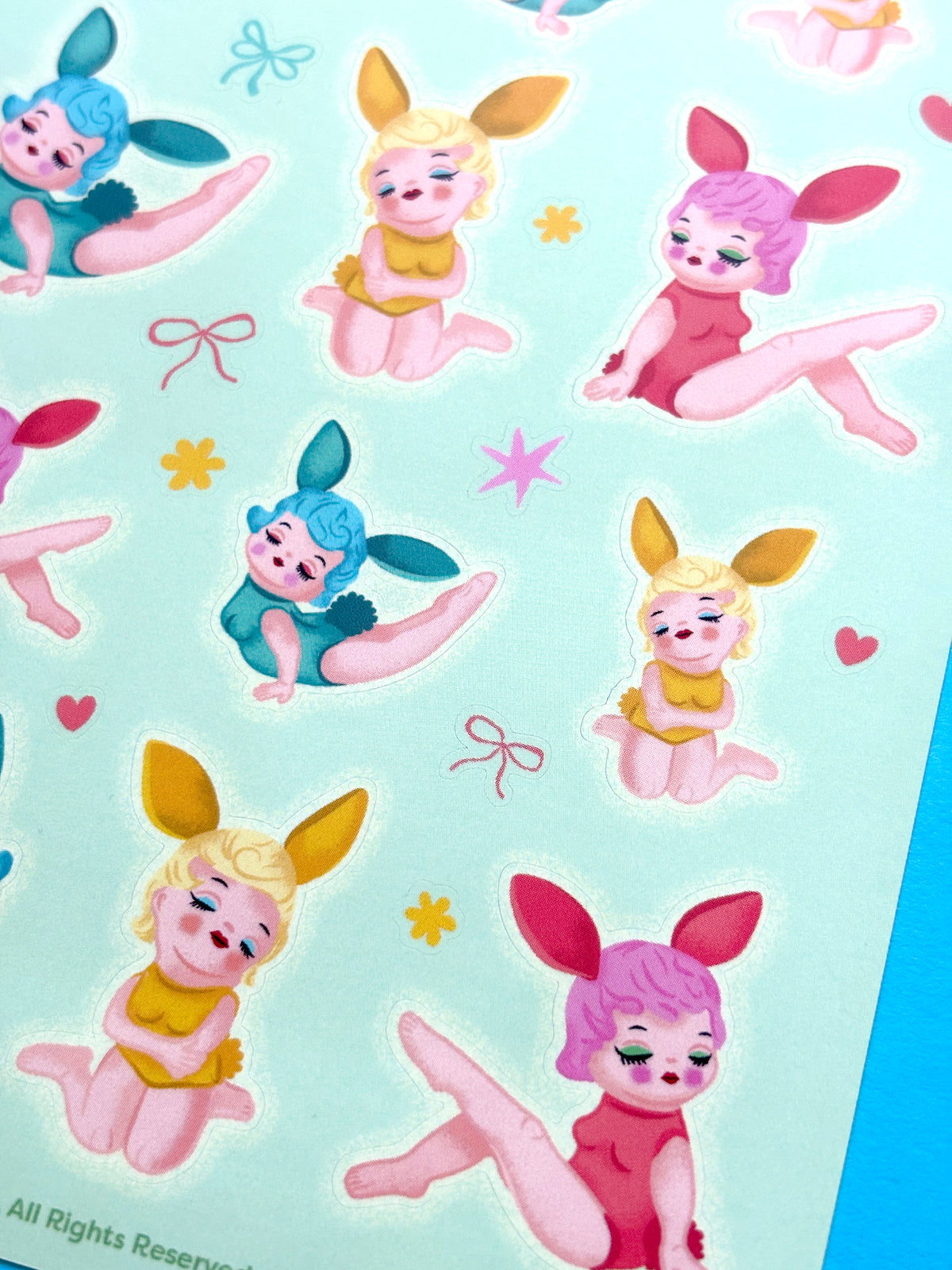Bunny Girls Sticker Sheet