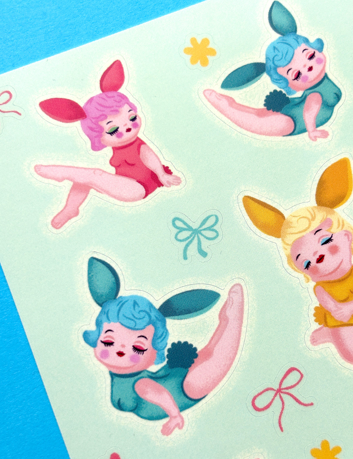 Bunny Girls Sticker Sheet