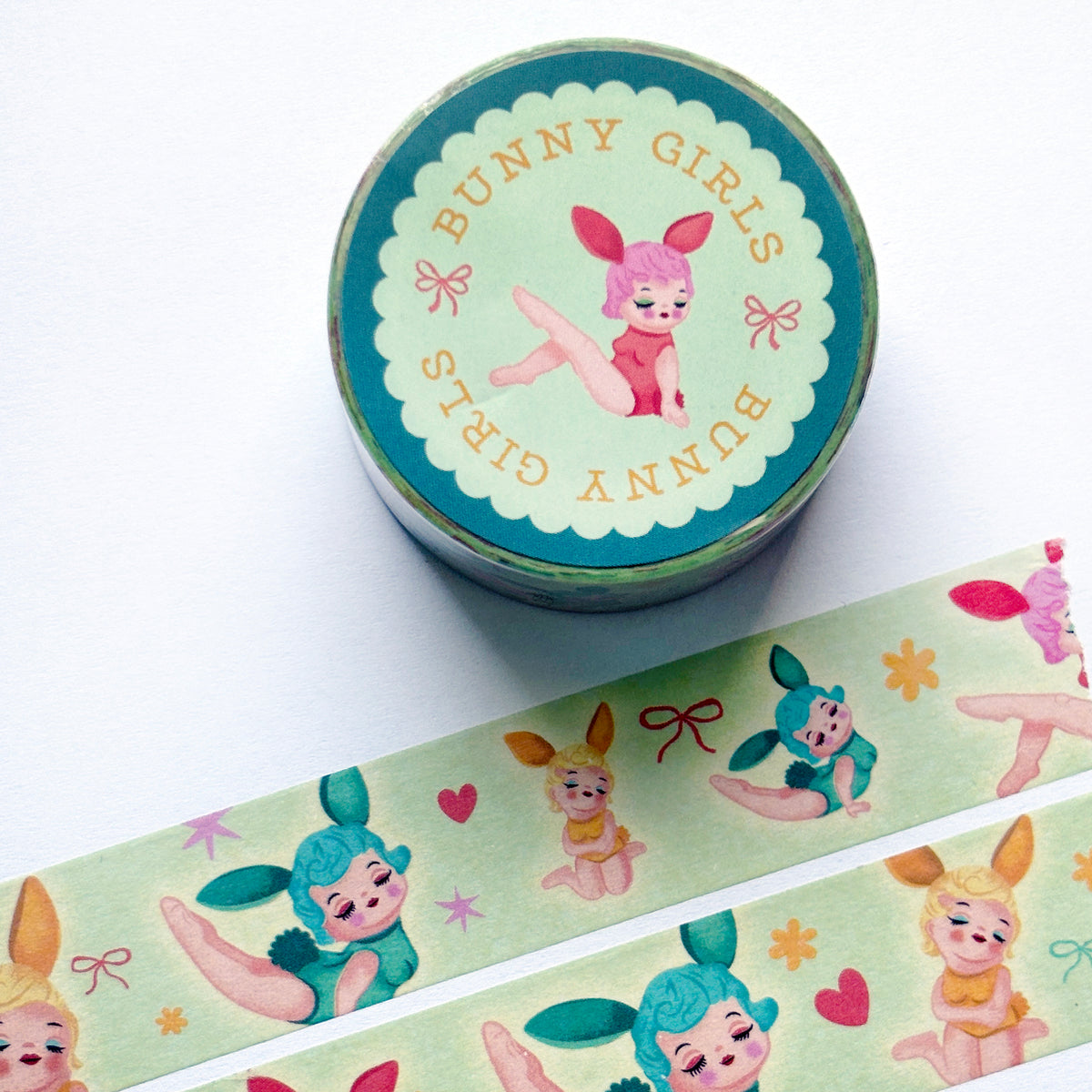 Bunny Girls Wide Washi Tape