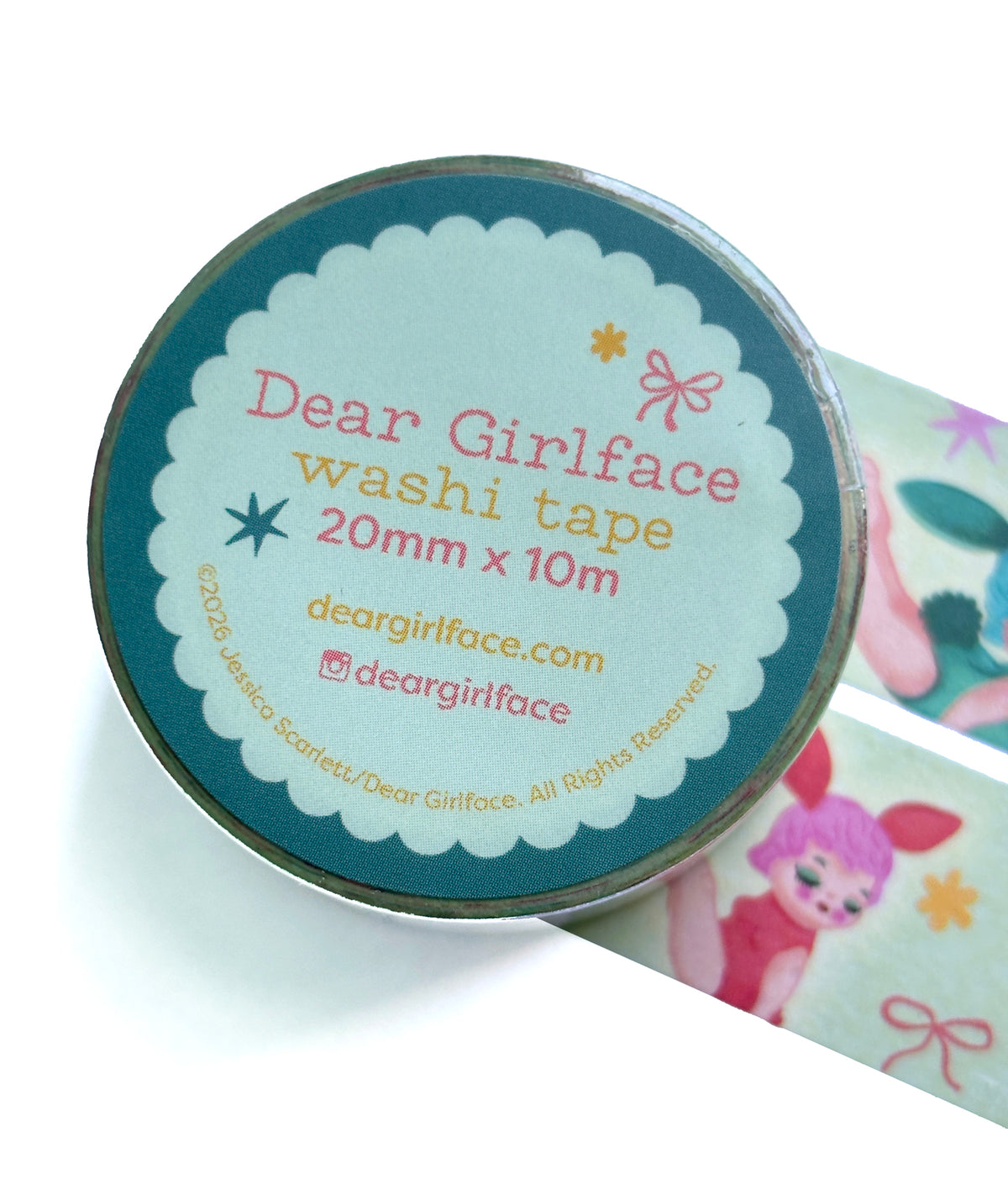 Bunny Girls Wide Washi Tape