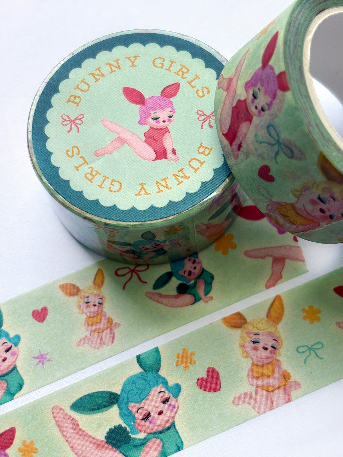 Bunny Girls Wide Washi Tape