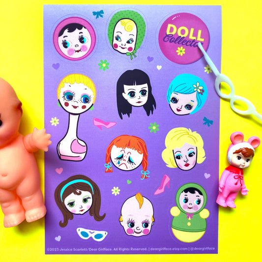 Doll Collector Sticker Sheet