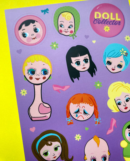 Doll Collector Sticker Sheet