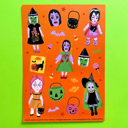 Happy Dolloween Sticker Sheet