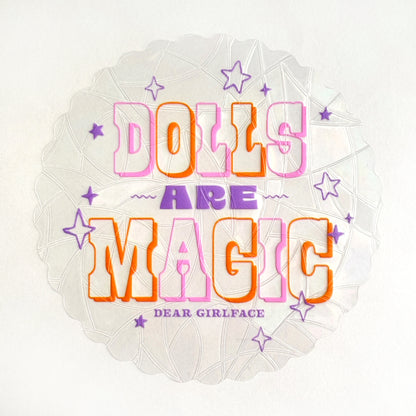 Dolls Are Magic Rainbow Suncatcher Decal