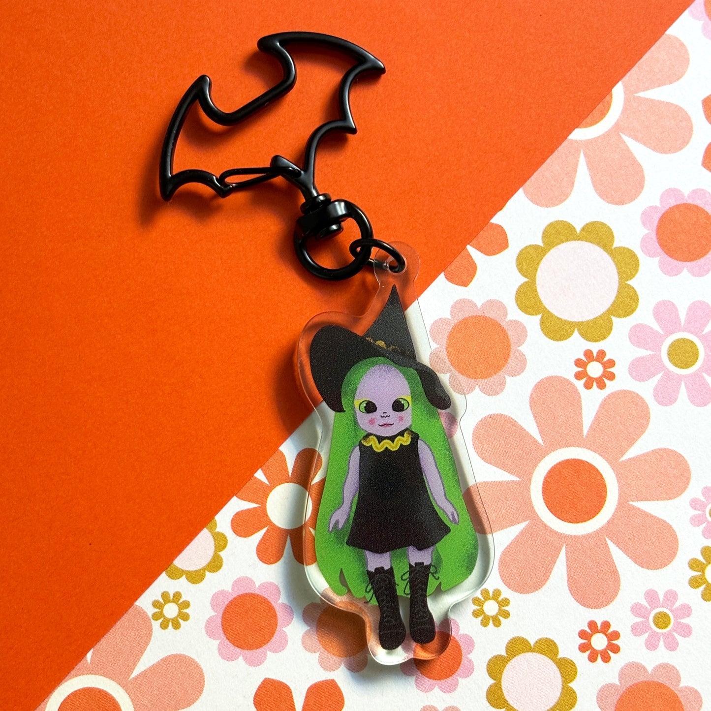 Emerald The Enchanted Witch Doll Acrylic Bag Charm